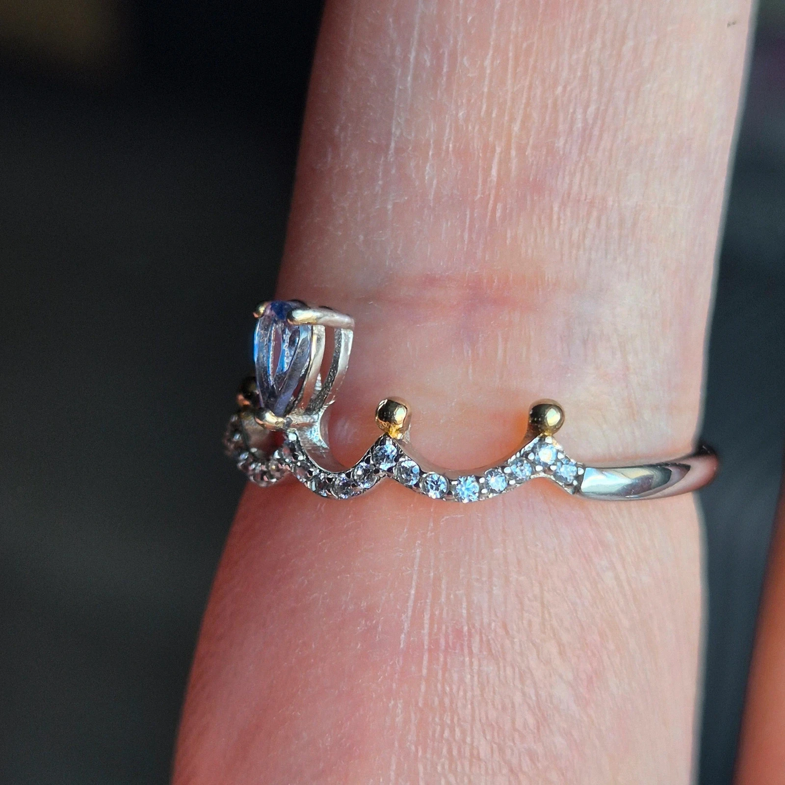 Natural Tanzanite S925 silver ring – photo 4